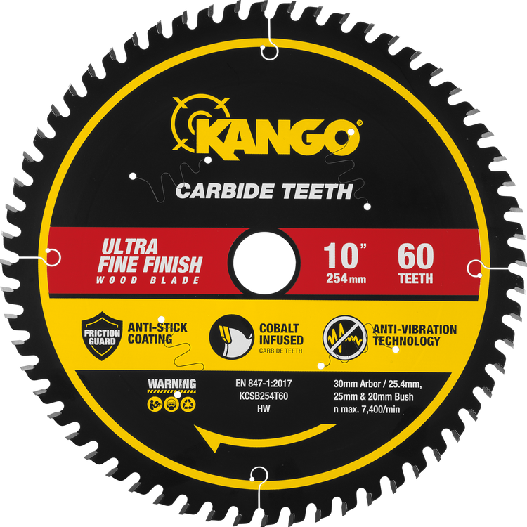 Kango 254mm 60t Wood Mitre Saw Blade