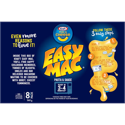 Kraft Easy Mac & Cheese Dinner 8 Pack