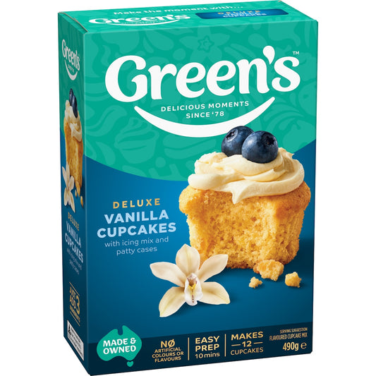 Greens Cupcake Vanilla Mix 490g