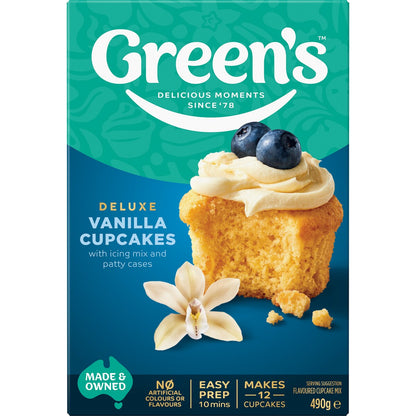Greens Cupcake Vanilla Mix 490g
