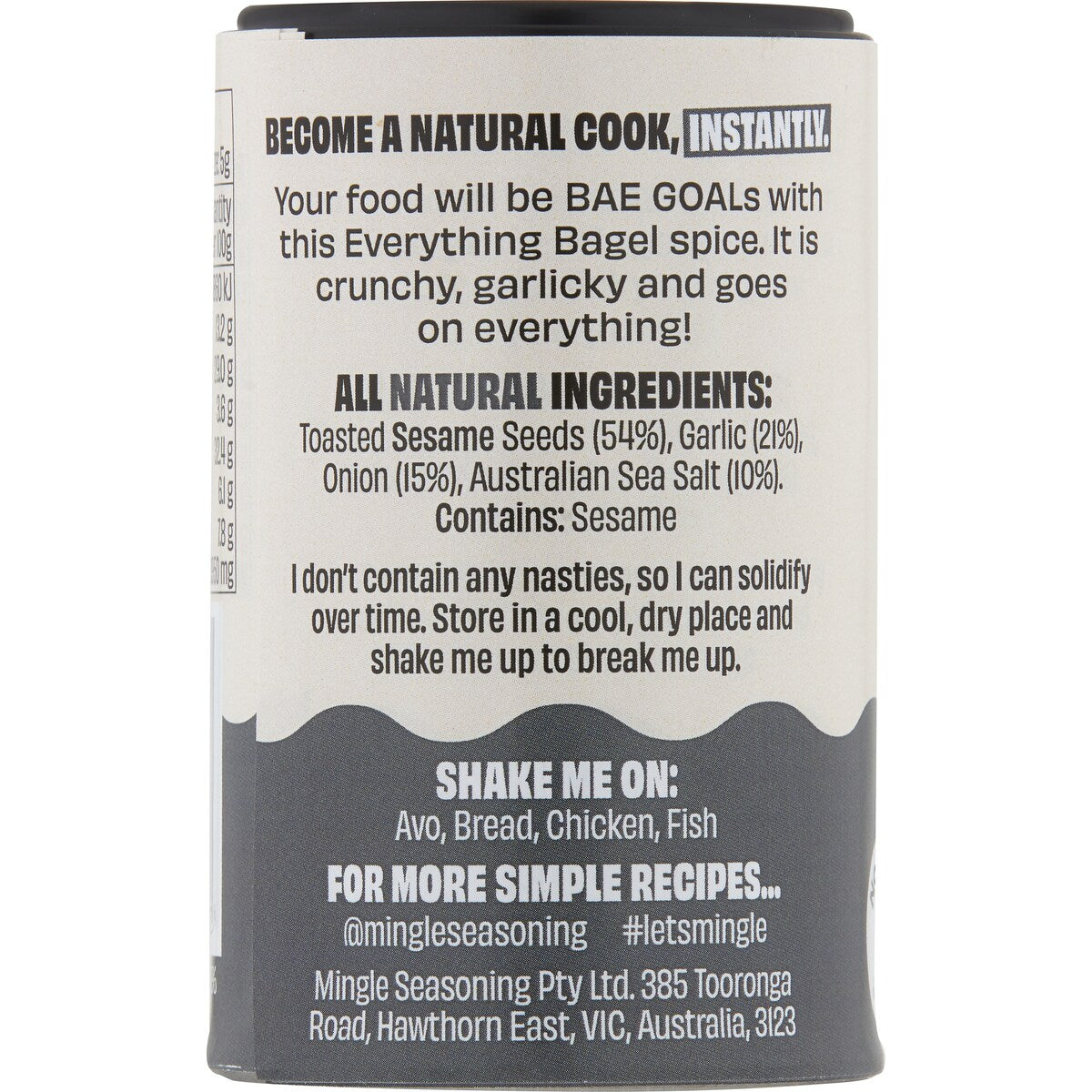 Mingle Everything Bagel All-Natural Seasoning 50g