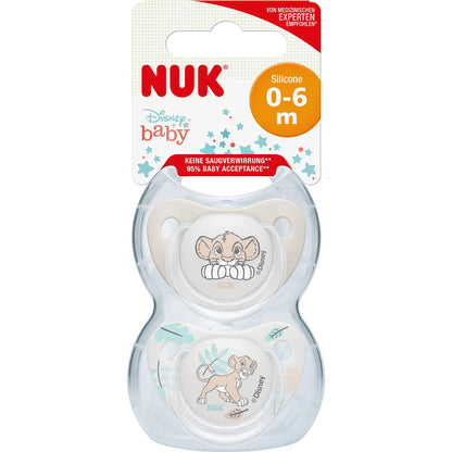 Nuk Lion King Soother 0-6 Months 2 Pack