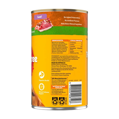 Pedigree Adult Wet Dog Food With 5 Kinds Of Meat Loaf Can - 1.2kg