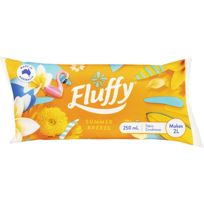 Fluffy Fabric Softener Refill Sachet Summer Breeze 250ml