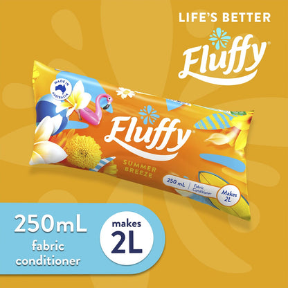 Fluffy Ultra Fabric Softener Refill Summer Breeze 250mL