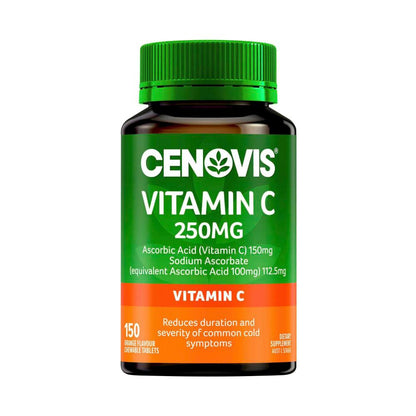 Cenovis Vitamin C 250mg Tablets For Immune Support - 150 pack