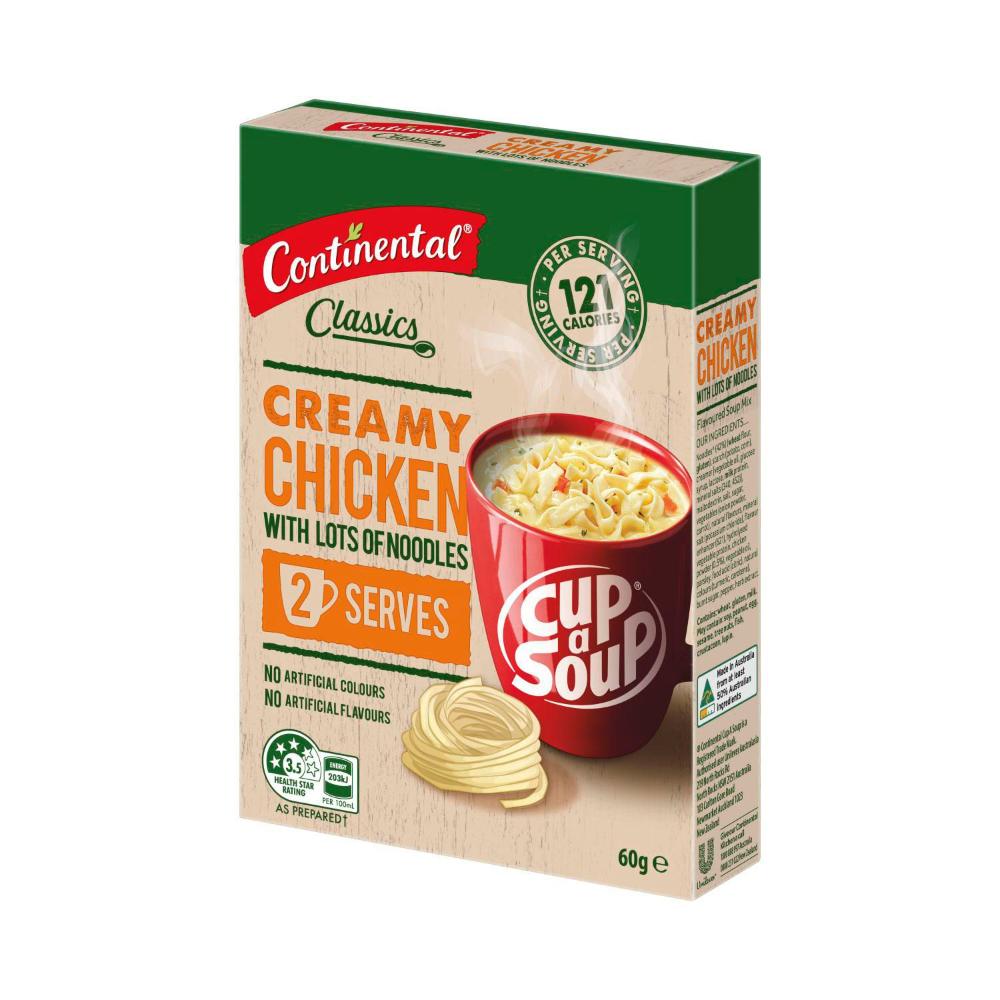 Continental Cup A Soup Creamy Chicken With Lots Of Noodles Serves 2 - 60g