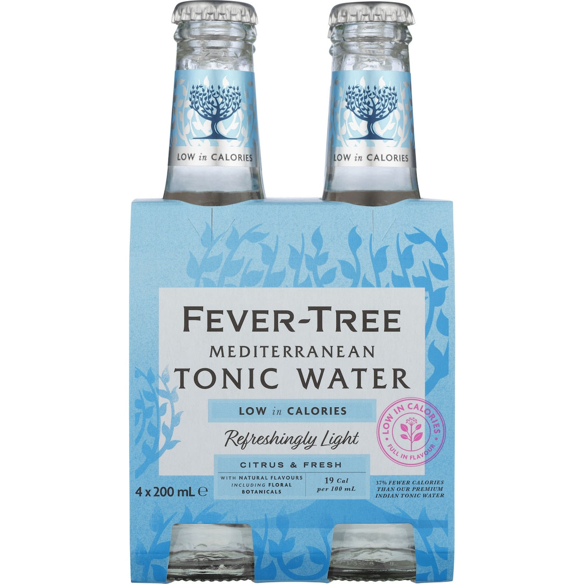 Fever-tree Mediterranean Light Tonic Water 4 X 200ml
