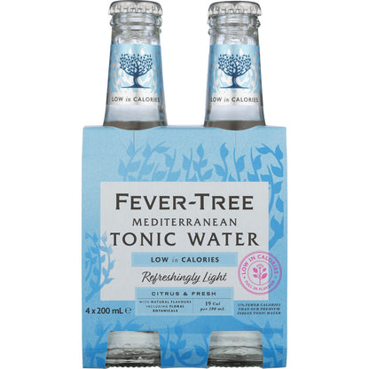 Fever-tree Mediterranean Light Tonic Water 4 X 200ml