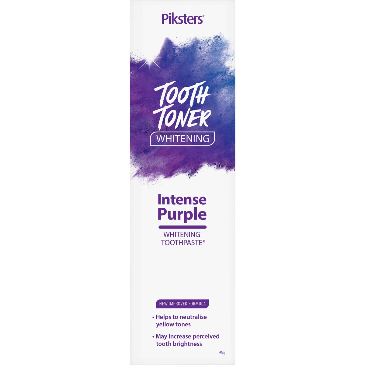 Piksters Tooth Toner Whitening Intense Purple 96g