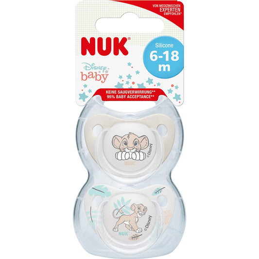 Nuk Lion King Soother 6-18 Months 2 Pack