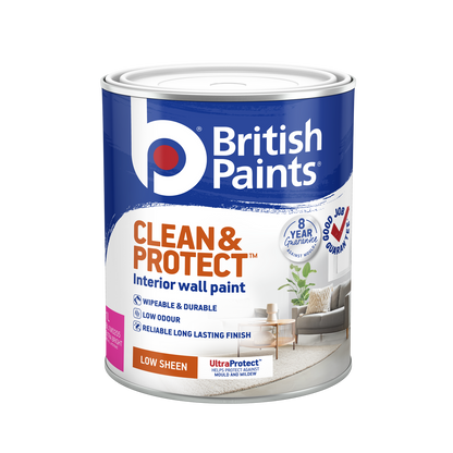 British Paints Extra Bright Low Sheen Interior Paint - 1L
