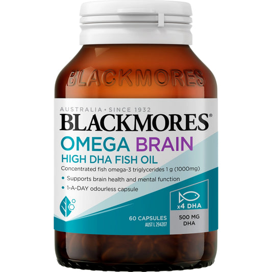 Blackmores Omega Brain High DHA Fish Oil 60 pack