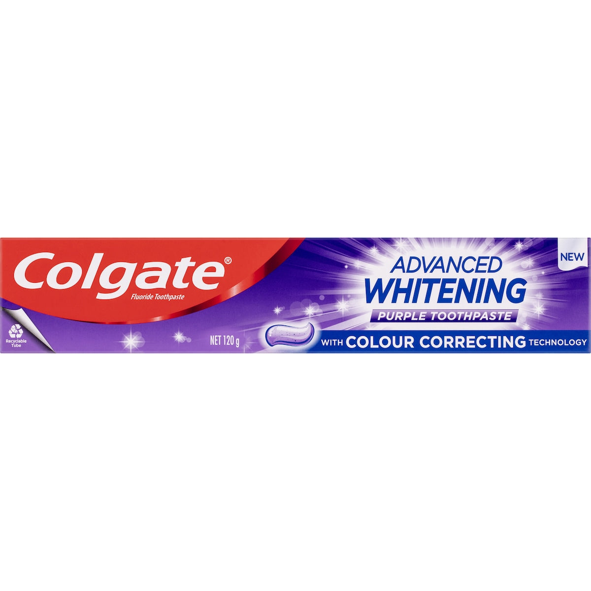 Colgate Advanced Whitening Toothpaste Purple 120g