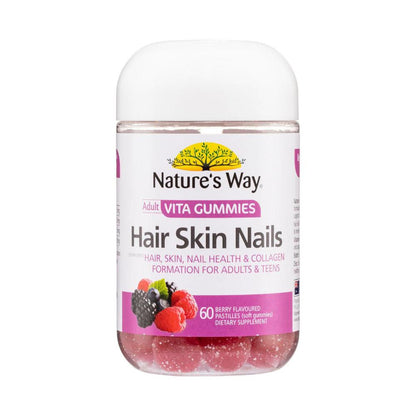 Nature's Way Vita Gummies Hair- Skin & Nails - 60 pack