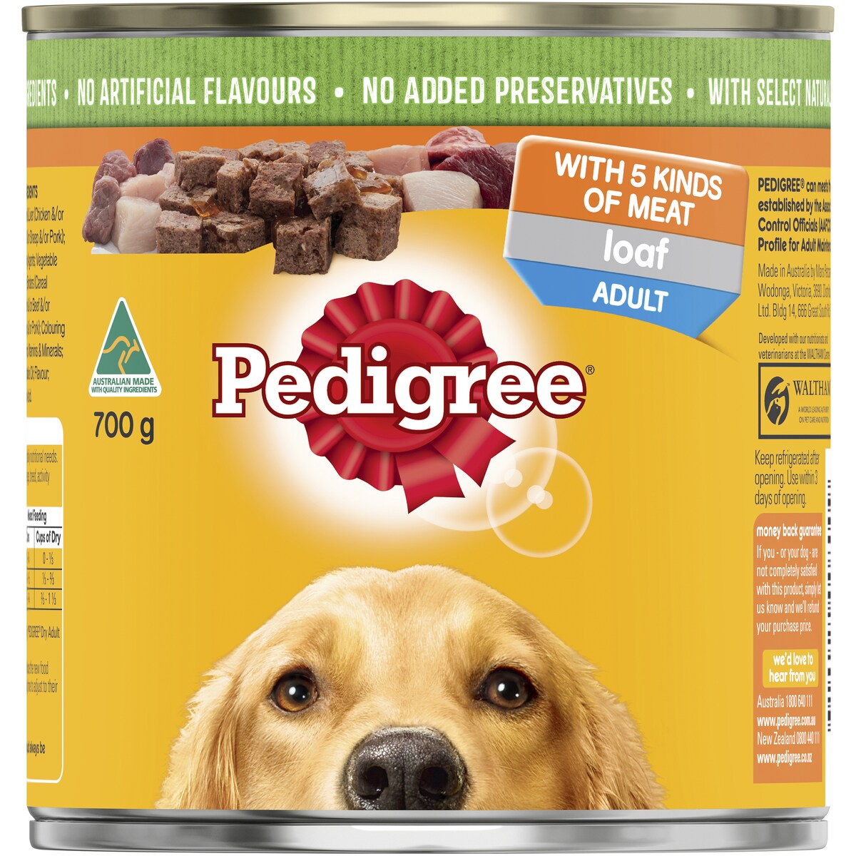 Pedigree 5 Meats Wet Dog Food 700g