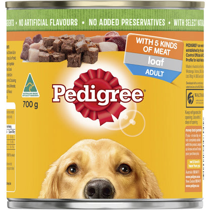Pedigree 5 Meats Wet Dog Food 700g