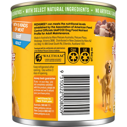 Pedigree 5 Meats Wet Dog Food 700g