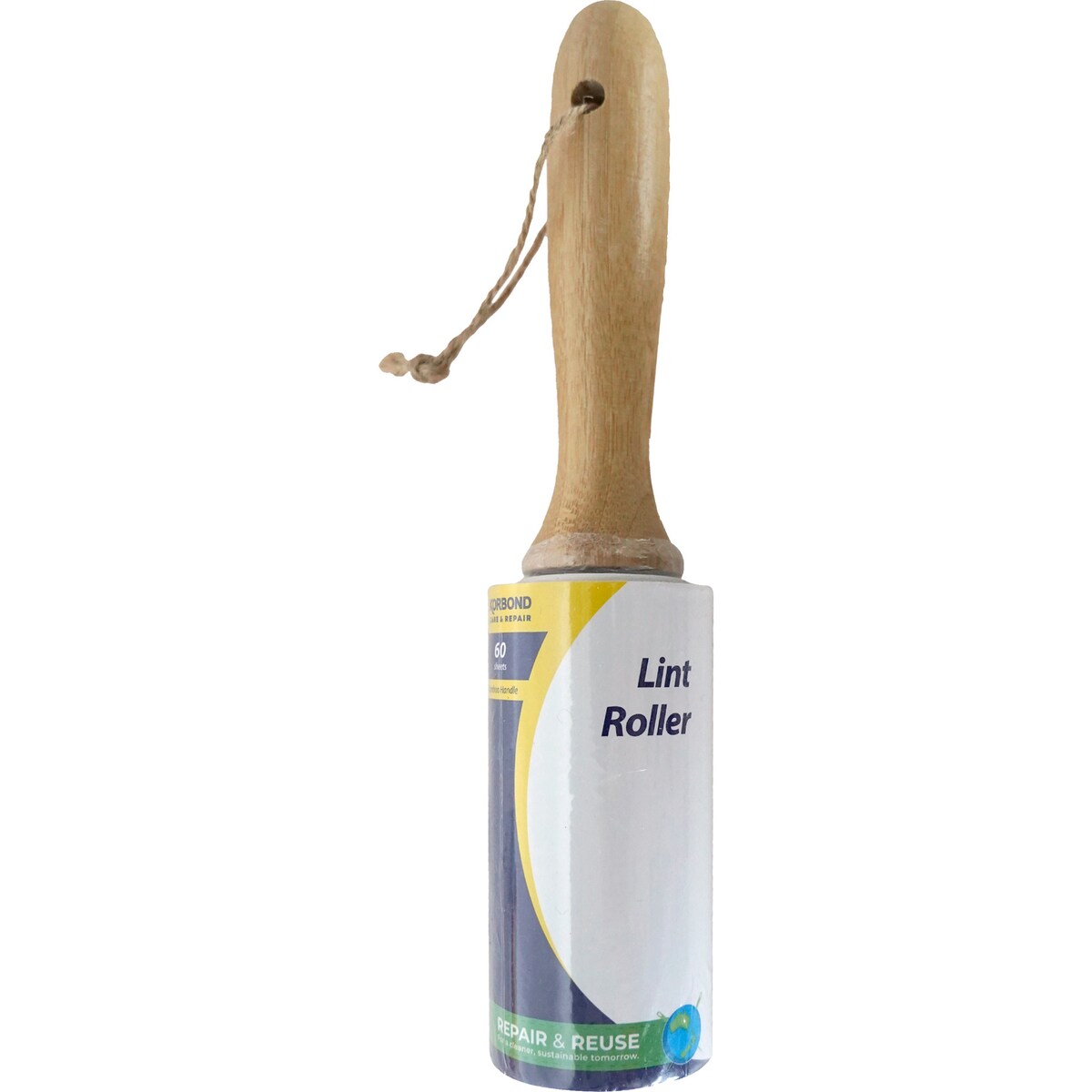 Korbond 60 Sheet Lint Roller Bamboo Handle each