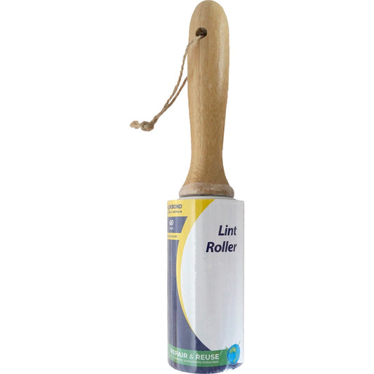 Korbond 60 Sheet Lint Roller Bamboo Handle each