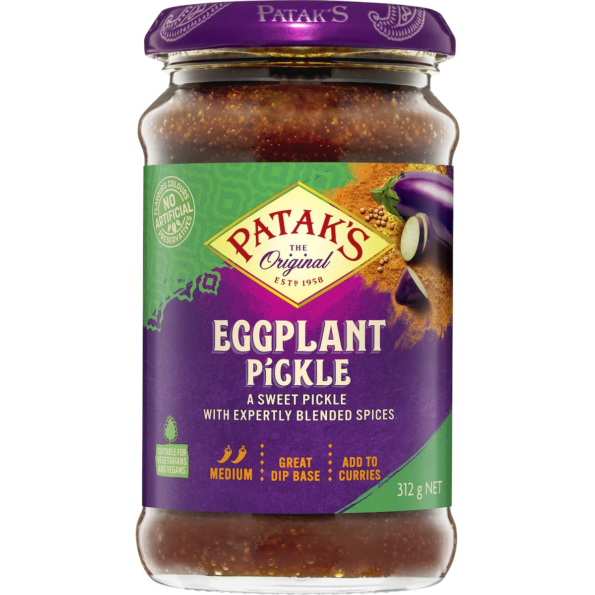 Pataks Eggplant Pickle 312g