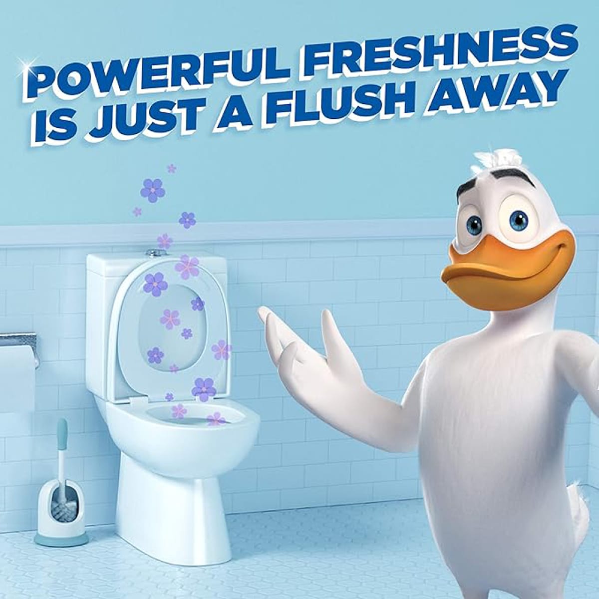 Duck Liquid Rim Block Toilet Cleaner Marine Twin Refill 50ml X 2 Pack