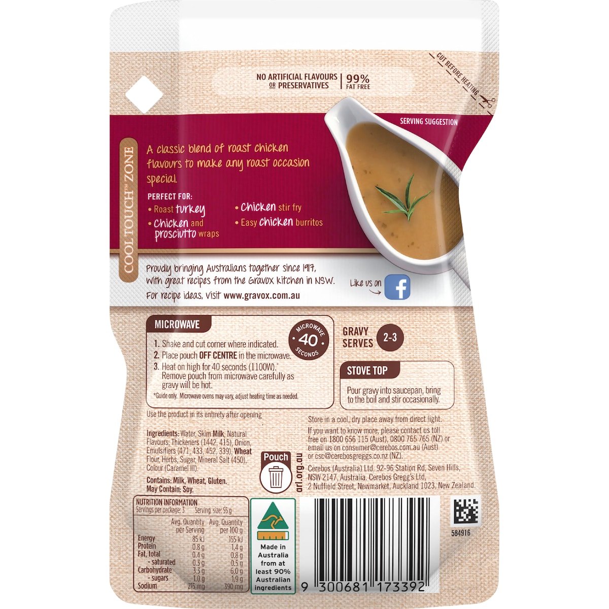 Gravox Roast Chicken & Herbs Liquid Gravy Pouch 165g