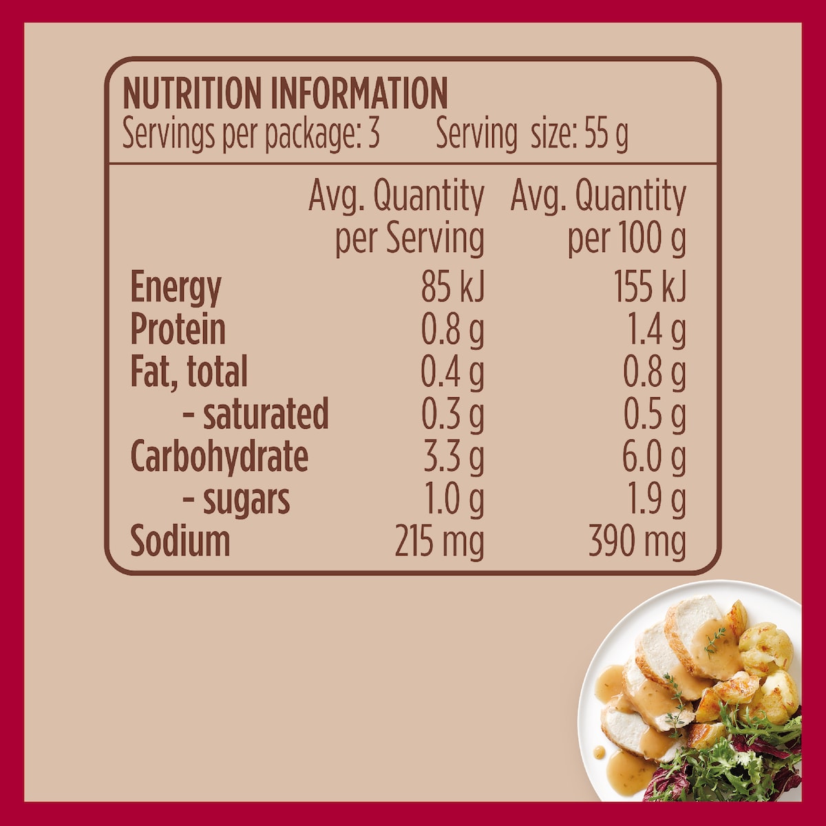 Gravox Roast Chicken & Herbs Liquid Gravy Pouch 165g