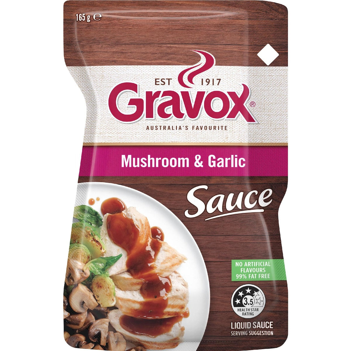 Gravox Mushroom & Garlic Liquid Sauce Pouch 165g