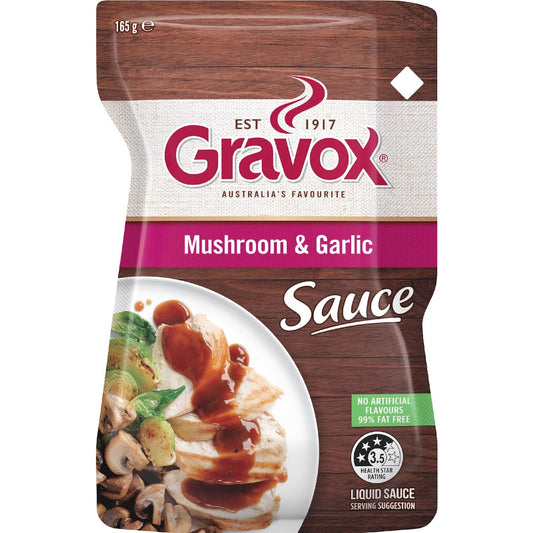 Gravox Mushroom & Garlic Liquid Sauce Pouch 165g