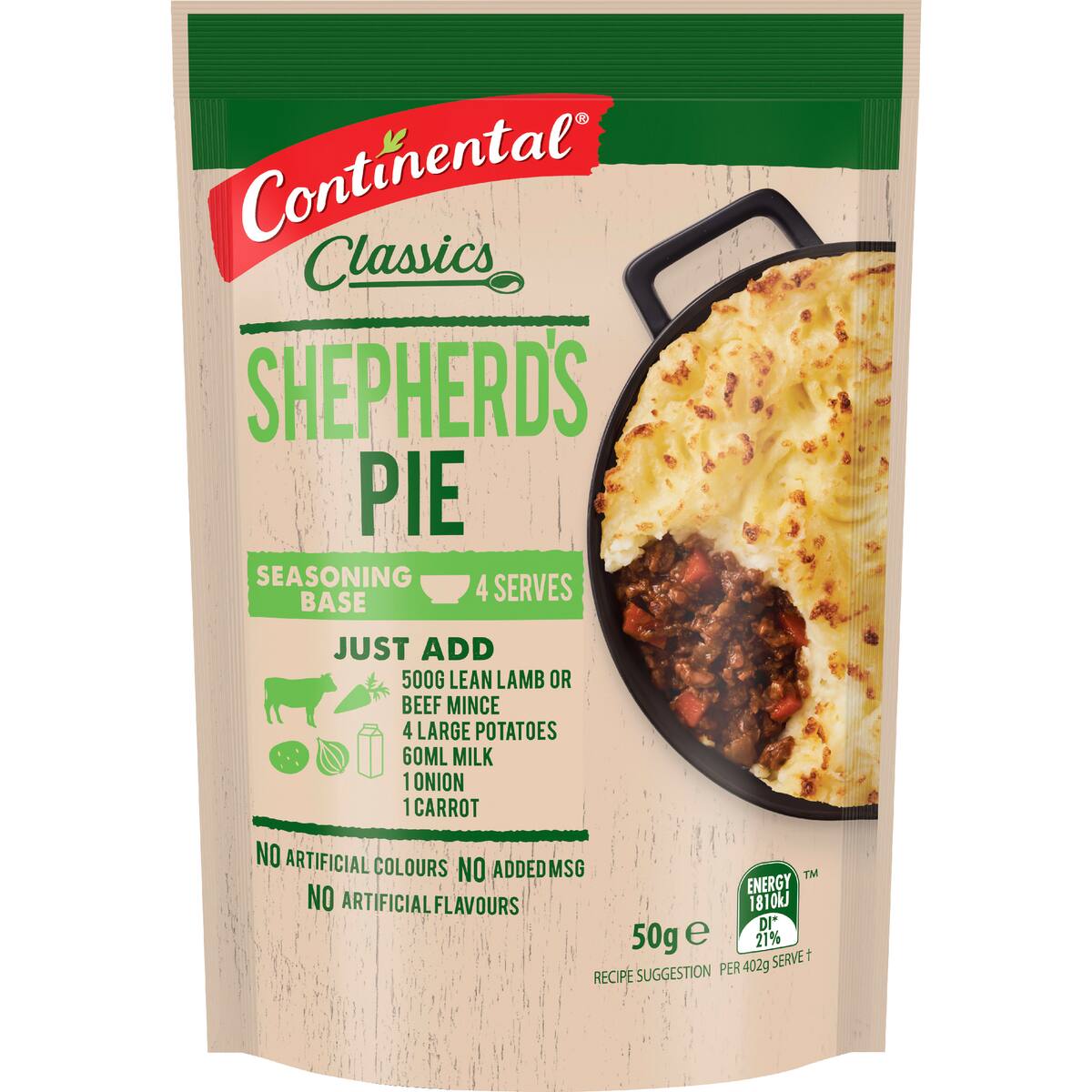 Continental Recipe Base Shepherds Pie 50g