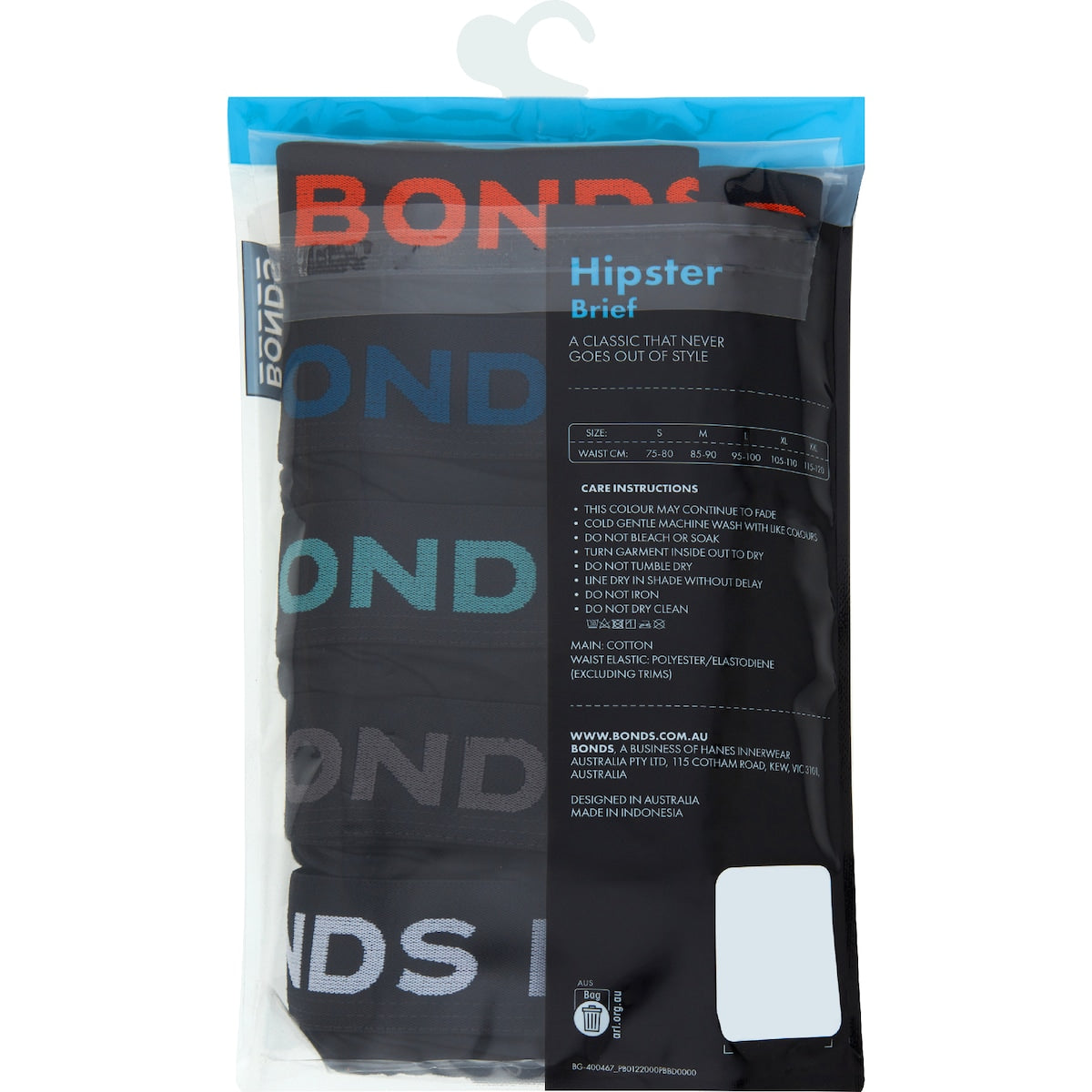 Bonds Mens Hipster Brief Underwear Medium Assorted 5 Pack