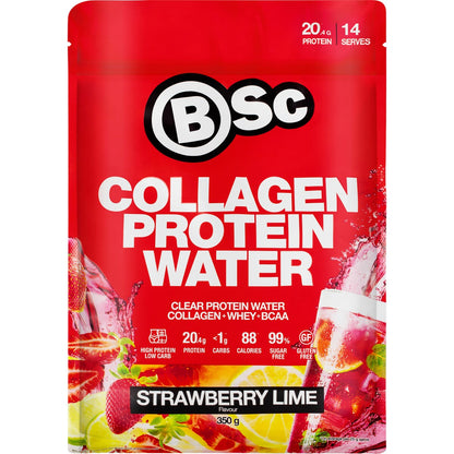 Bsc Collagen Protein Water Strawberry Lime 350g