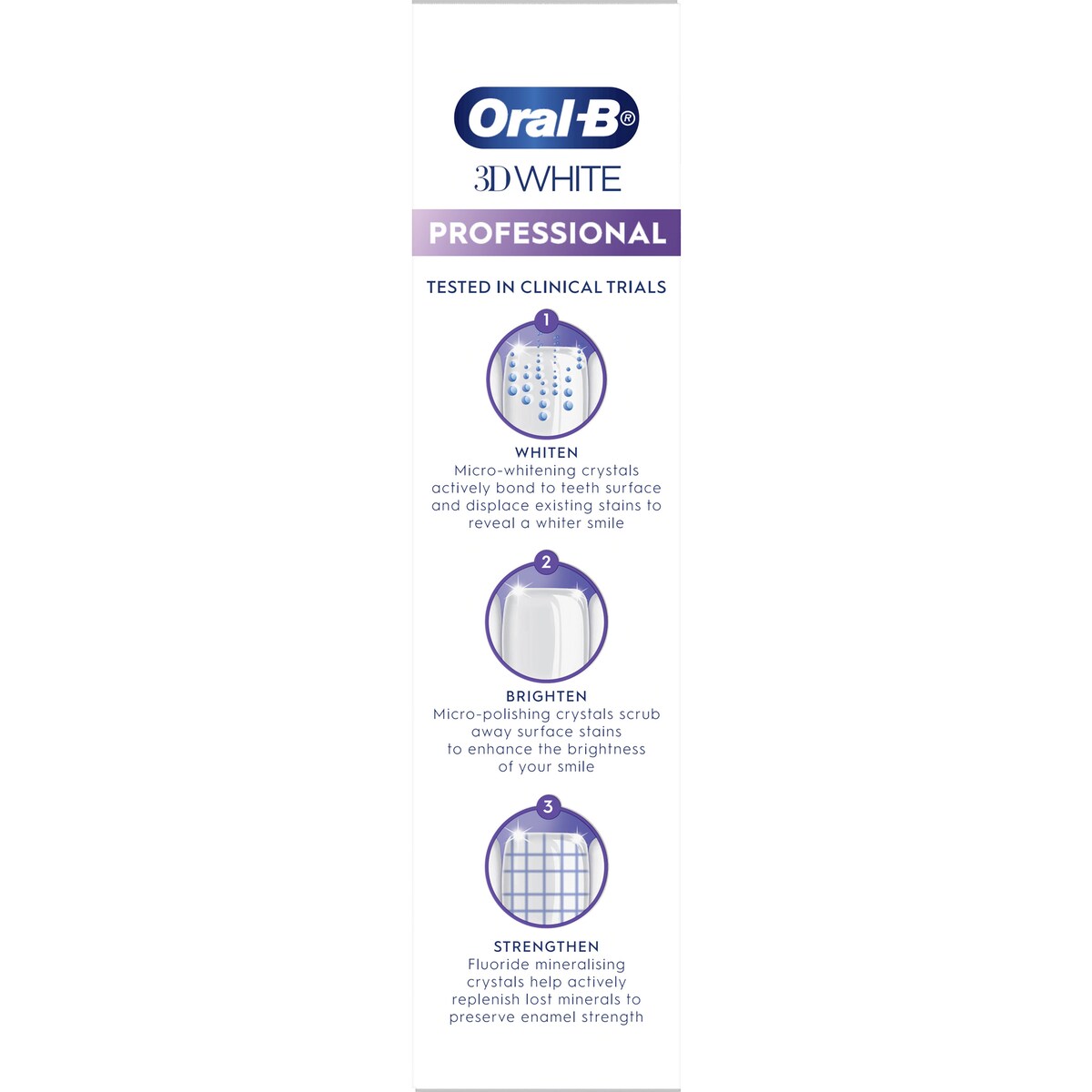 Oral-b 3d White Professional Enamel Strong Toothpaste 90g