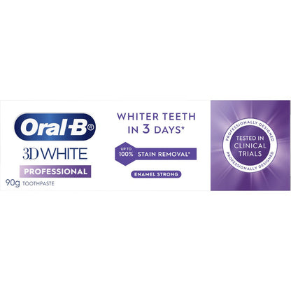 Oral-b 3d White Professional Enamel Strong Toothpaste 90g