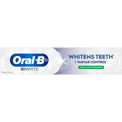 Oral-b 3d White Long Lasting Fresh Whitening Toothpaste 190g