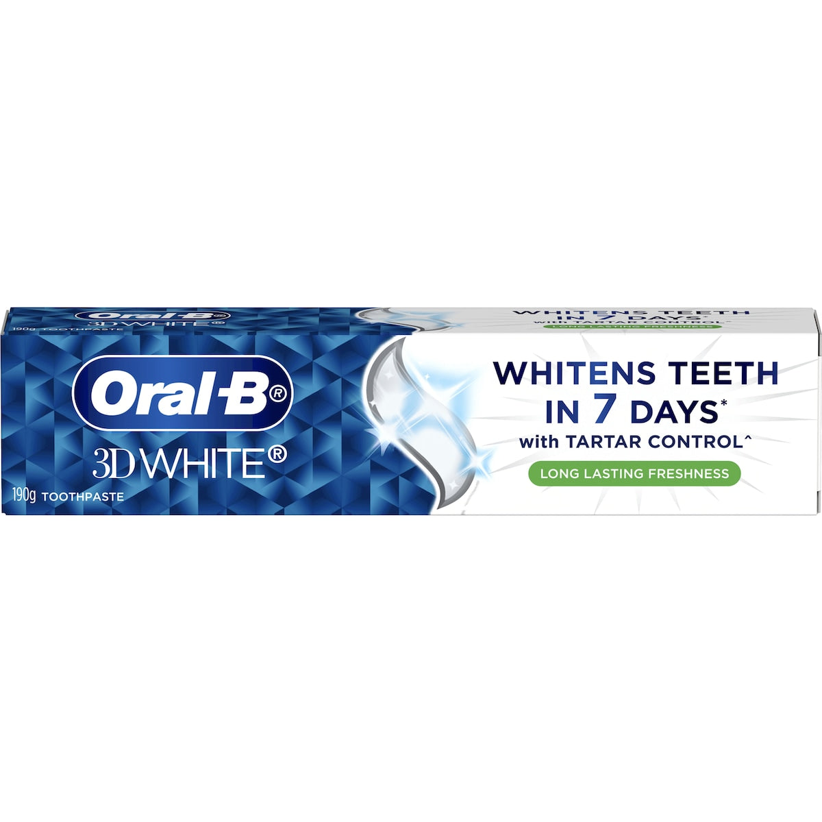 Oral-b 3d White Long Lasting Fresh Whitening Toothpaste 190g