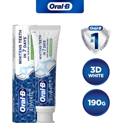 Oral-b 3d White Toothpaste With Tartar Control 190g