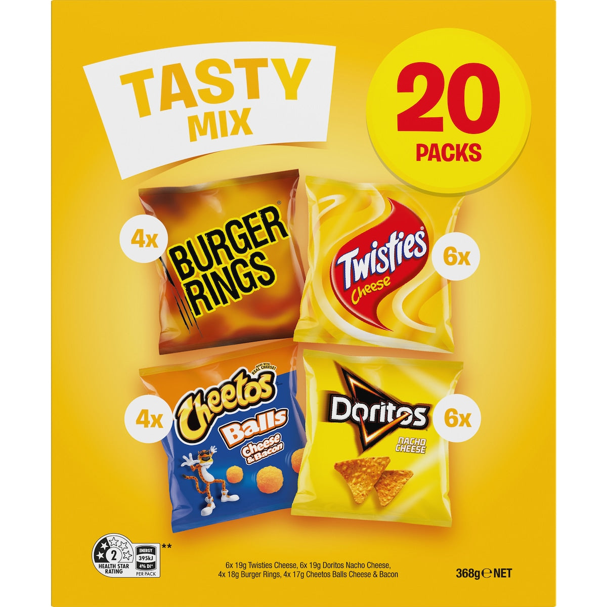 Tasty Mix Chips Variety Box 20 Pack