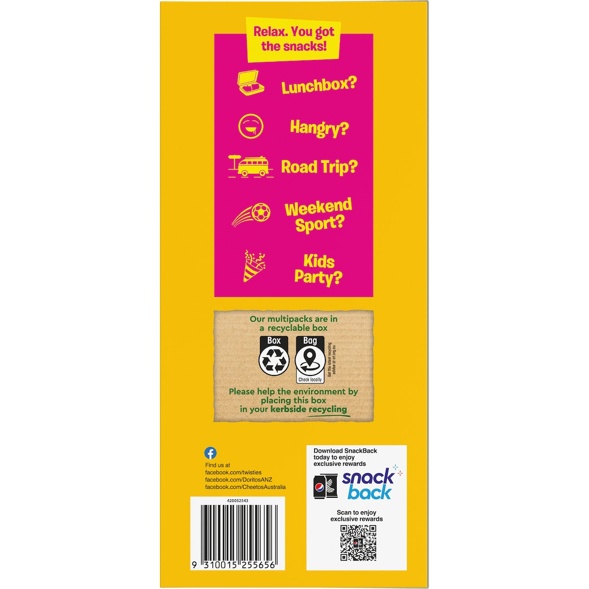 Tasty Mix Chips Variety Box 20 Pack