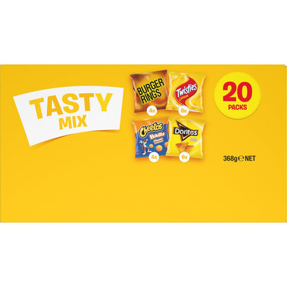 Smiths Tasty Mix Potato Chips Variety Multipack of 20 368g