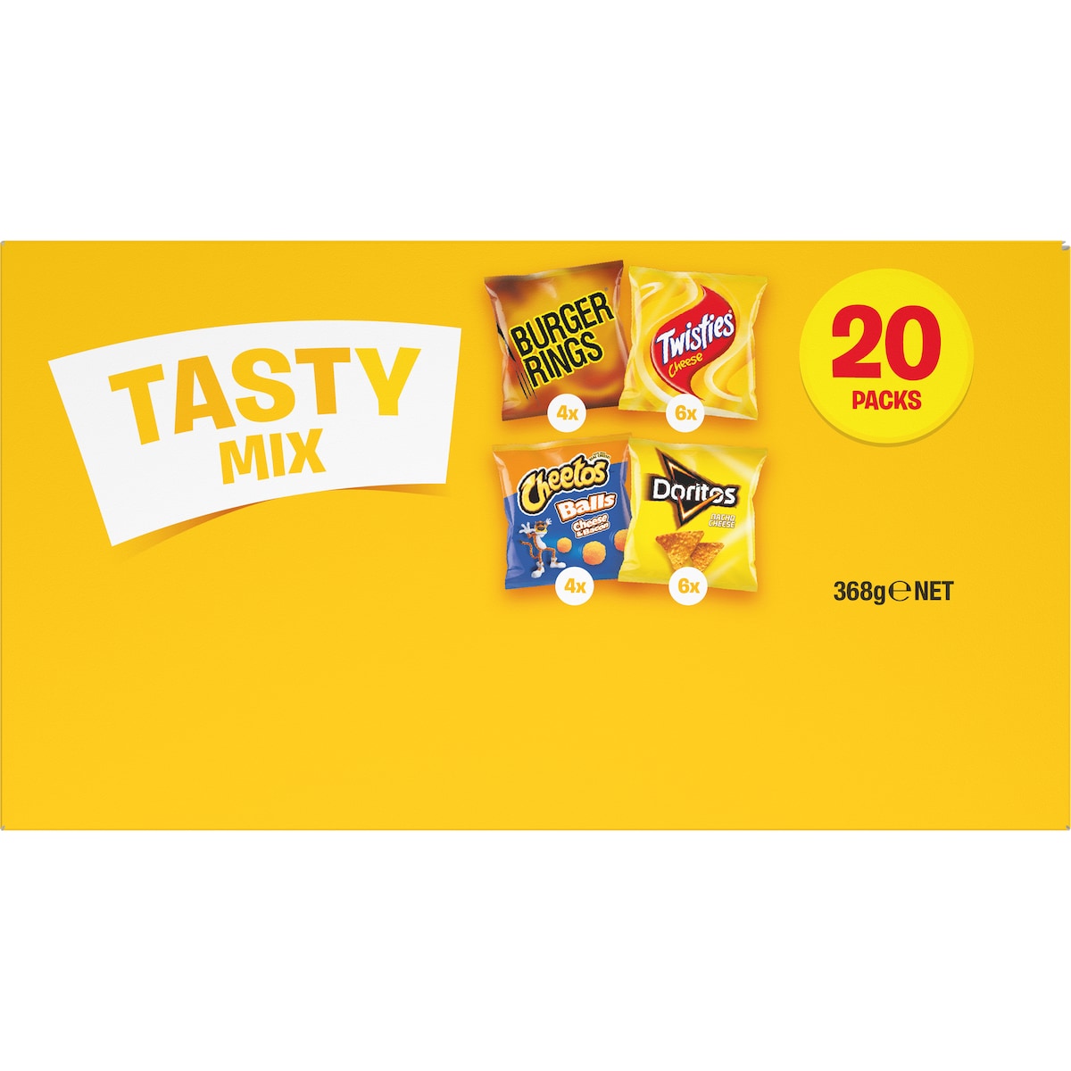 Tasty Mix Chips Variety Box 20 Pack