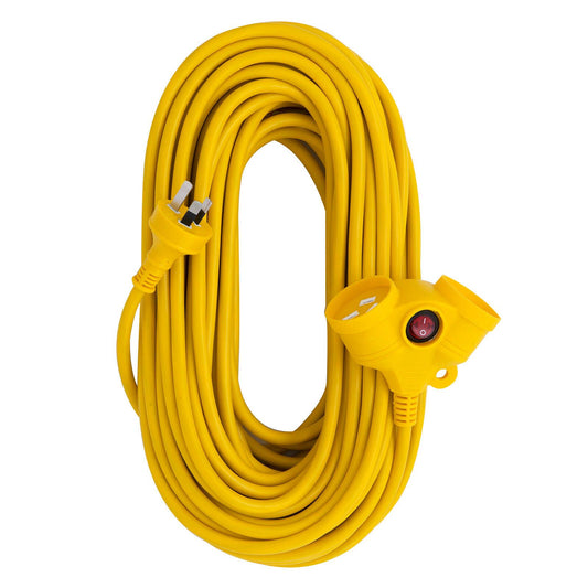 Deta Heavy Duty Extension Lead Dual Socket 15m