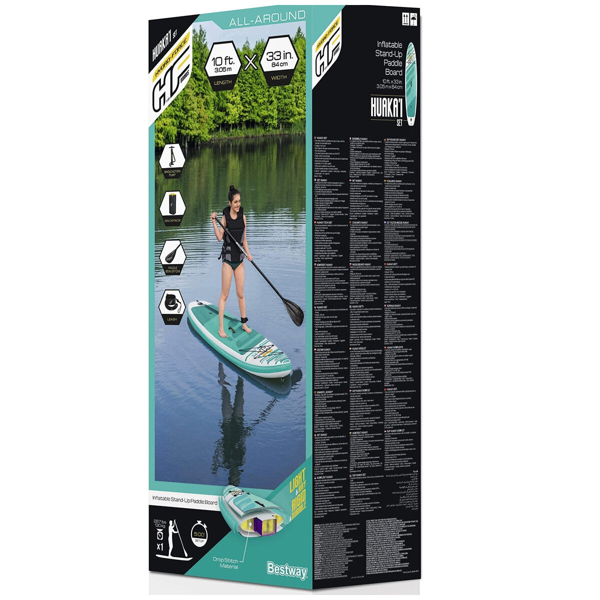 Bestway Hydro Force HuaKa'i Inflatable Stand Up Paddleboard Set 3.05M