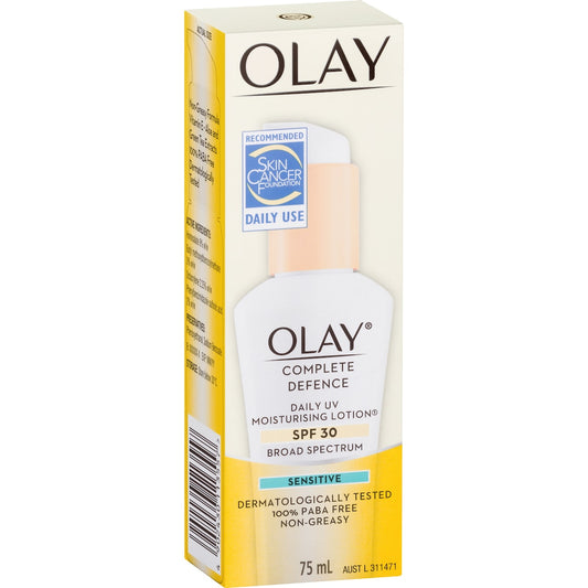 Olay Moisturising Lotion Complete Defence Sensitive Spf30 75ml