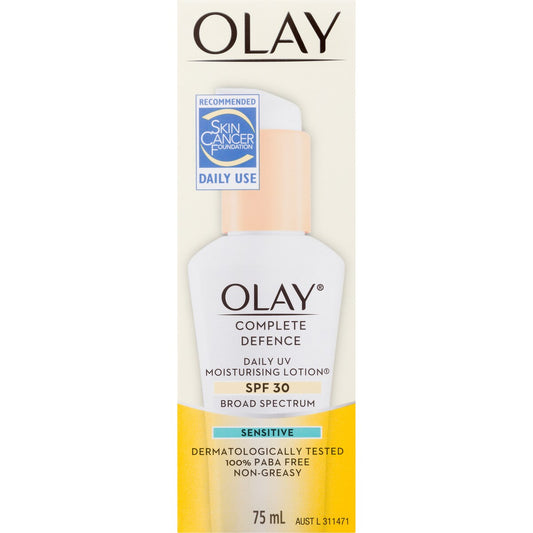 Olay Moisturising Lotion Complete Defence Sensitive Spf30 75ml