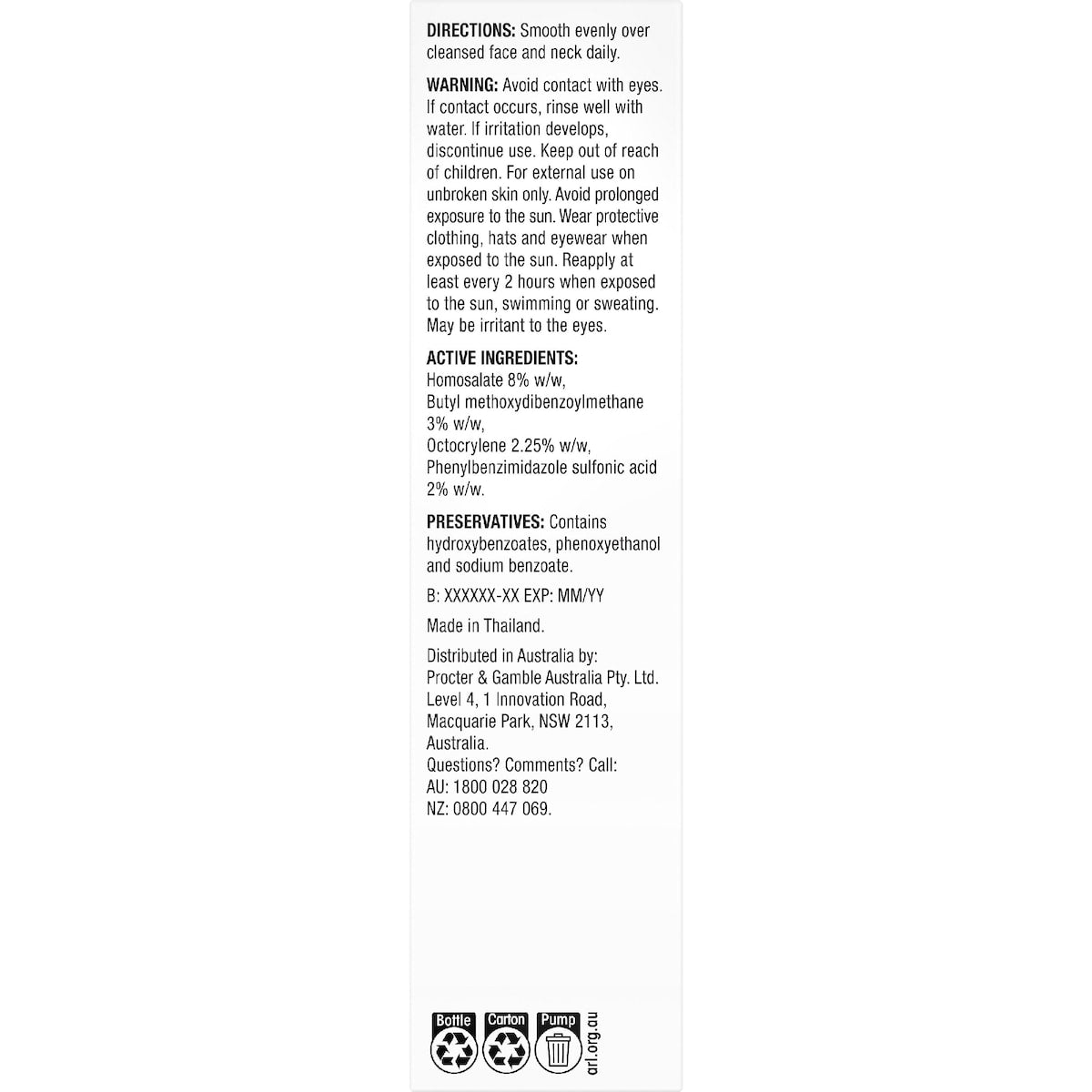 Olay Moisturising Lotion Complete Defence Sensitive Spf 30 75ml