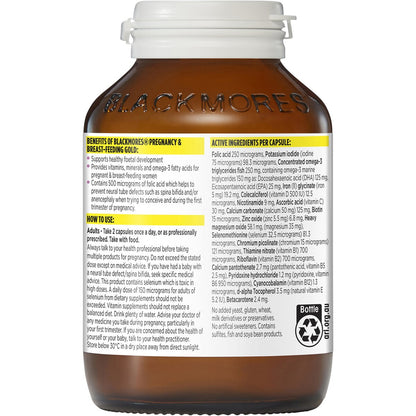 Blackmores Pregnancy & Breastfeeding Gold Vitamin Capsules 120 pack