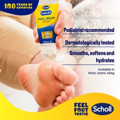 Scholl Eulactol Gold Foot Care Heel Balm 60mL