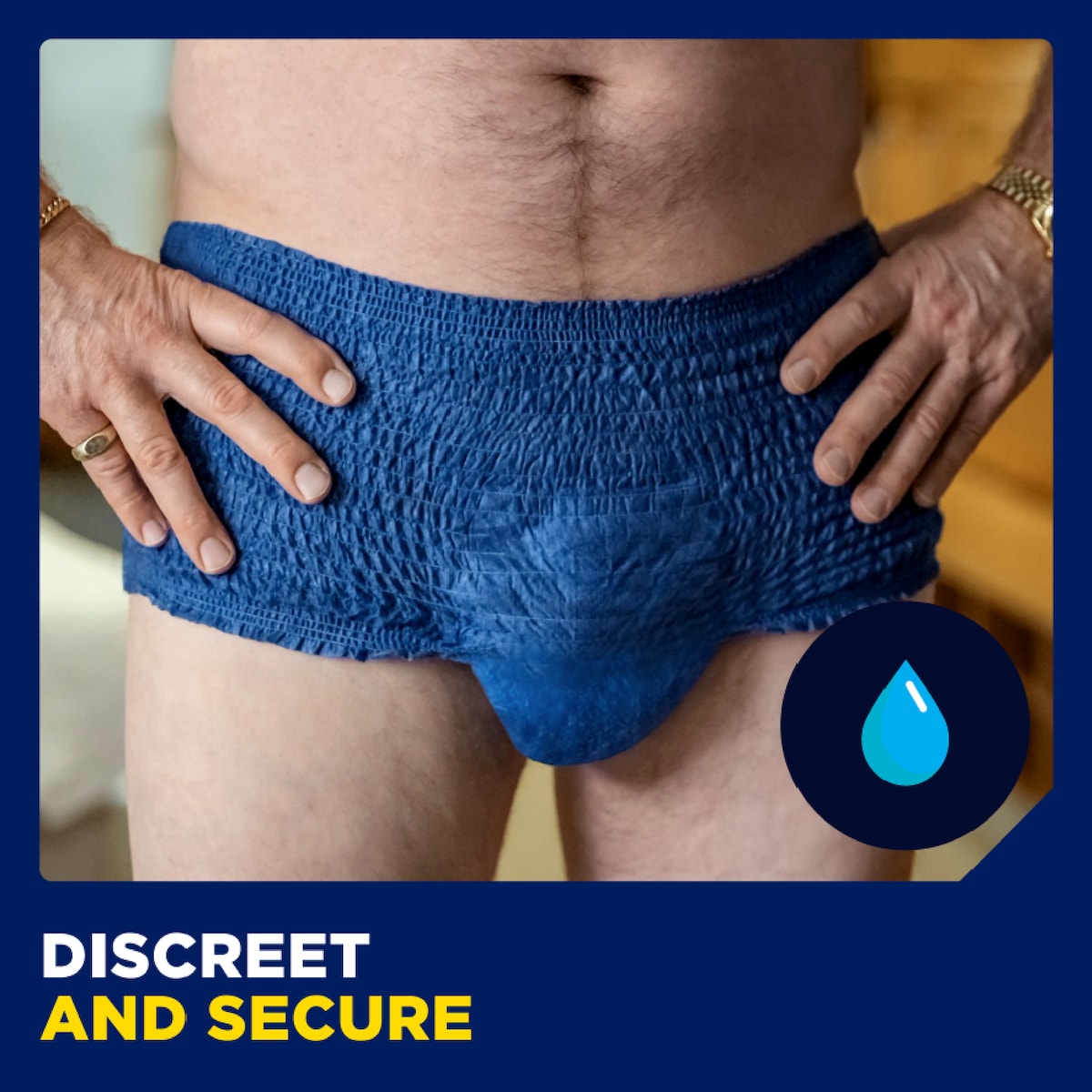 Tena Men Active Fit Incontinence Plus Navy Size S/m 9 Pack